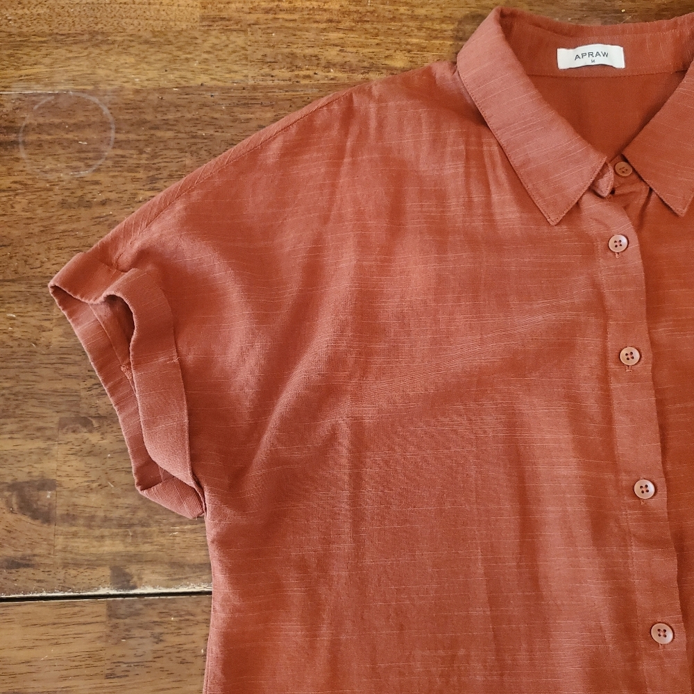 Universal Thread Pink Button Down Polo Shirt - image 3
